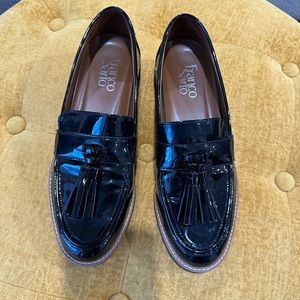 Franco Sarto shiny black Loafers